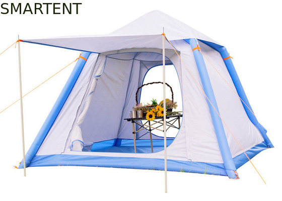 Outdoor Camping Dual Color Waterproof 210D Double Layer Air Filled Tent With TPU Air Poles For Enhanced UV Protection supplier