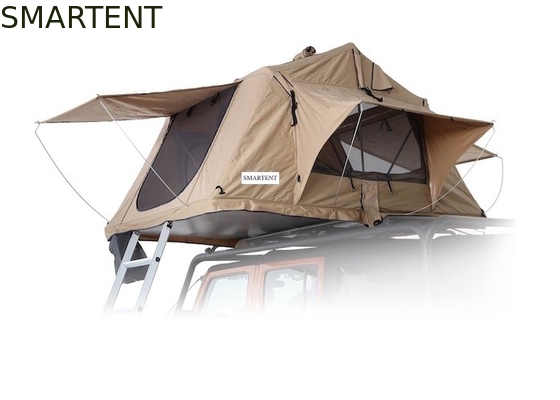 2~4 Person Waterproof 600D Heavy Duty Rip Stop Polyester Roof Top Tent With Quick 15 Minutes Set Up And UV Protection supplier