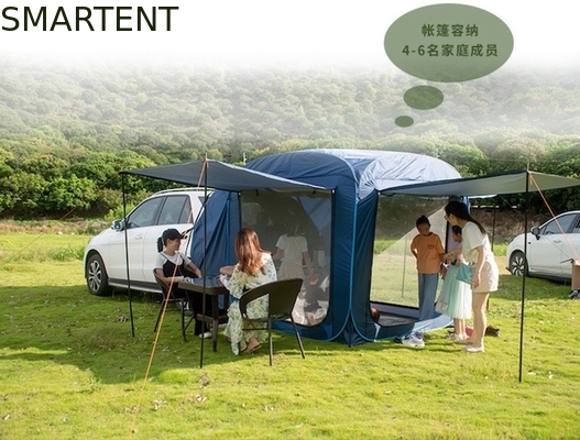 200*200*196CM Outdoor Spacious Waterproof 210T Pop Up Roof Tent With 3 Sides Doors For Quick Set Up supplier