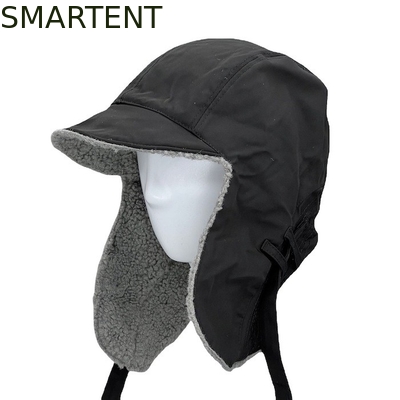 Outdoor Eco Friendly Accessories Cruelty Free OEM Black RPET Snow Hat For Winter supplier