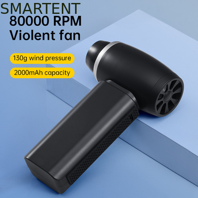 Portable Modern Design 140*86*45mm Pocket Black Handheld Violent Turbo Fan For Camping Unforgettable Outdoor Adventure supplier