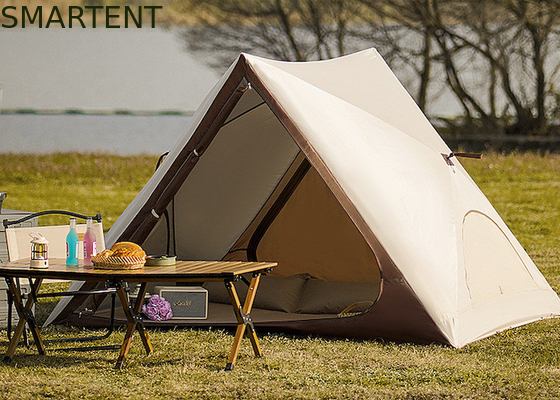 150X200X130CM Outdoor Portable Waterproof PU2000MM Coated 210T Polyester Triangle Shape Design Pop Up Camping Tent Fully Automatic Quick-Opening Beach Canopy supplier