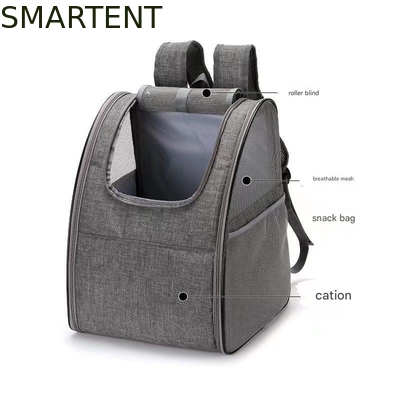 34*28*42CM Grey Foldable Pet Backpack Soft Fabric Pretty Kitty Backpack Cute/Fun/Playful Style For Perfect supplier