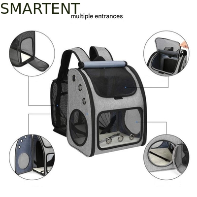 34*27*42.5CM Outdoor Expandable Pet Travel bag Non-Toxic Cute Pet Supplies For Unisex In Grey Features Durable Washable supplier