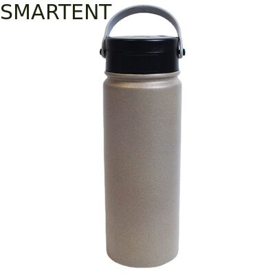 UV Sterilization Stainless Steel Large Mouth Insulated Workout Water Bottles Gray Color Carrying Handle And Customized Volume Of 500ml Perfect For Outdoor Sports supplier