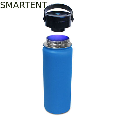UV Sterilization Stainless Steel Large Mouth Insulated Workout Water Bottles Gray Color Carrying Handle And Customized Volume Of 500ml Perfect For Outdoor Sports supplier