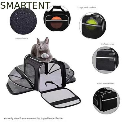 Dogs Cats and Rabbits Cute Pet Supplies Playful Style Chew Play Sleep Functions Gray Cationic Polyester Multi-Purpose Outdoor Travel Carry HandBag supplier