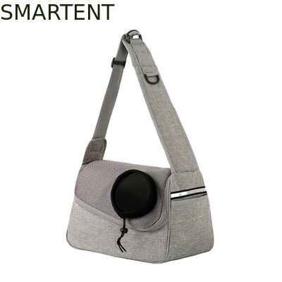 36*19*12CM Unisex Durable Washable Non toxic Lovely Durability Gray Oxford Pet Outing Shoulder Bag supplier