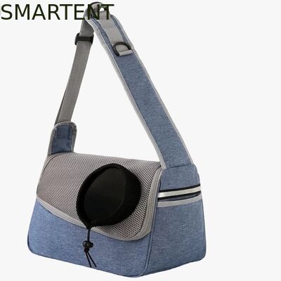 36*19*12CM Unisex Durable Washable Non toxic Lovely Durability Gray Oxford Pet Outing Shoulder Bag supplier