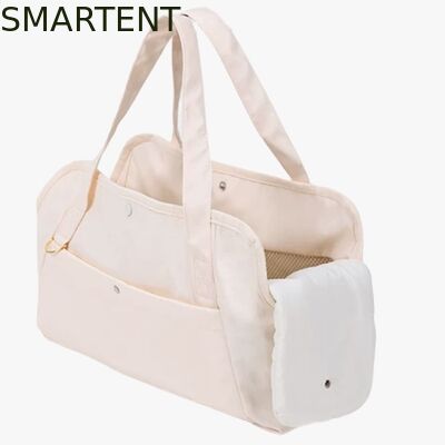 41*16*35CM Outdoor Beige Polyester Fiber Pet Travel Bag Foldable Lightweight Convenient Storage Ideal For Pet Owners On The Go supplier