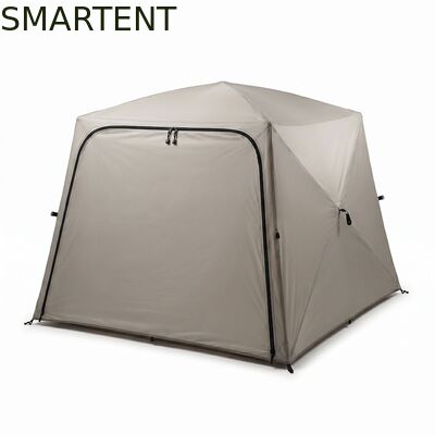 Buy Portable Folding Instant-Setup Sun-proof Waterproof Beige Color Silver Coated 210D Oxford Outdoor Camping Tent Ideal For Park Outings And Picnics. online manufacture