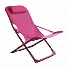 Contemporary American Outdoor Leisure Equipment Grey PVC Mesh Back Aluminum Frame Folding Garden Chair For Lawn Deck supplier