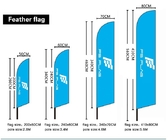 Seasonal 100% Polyester 12ft Custom Feather Flag Aluminium Fiberglass Pole supplier