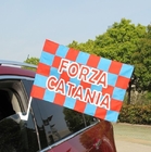 Demonstrate auto racing banners Polyester Auto Flags Banners 12x18inch Suction Cup supplier