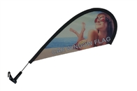 Polyester Promotional Teardrop Banners Custom Teardrop Flag Banners Doublde Side Printing supplier