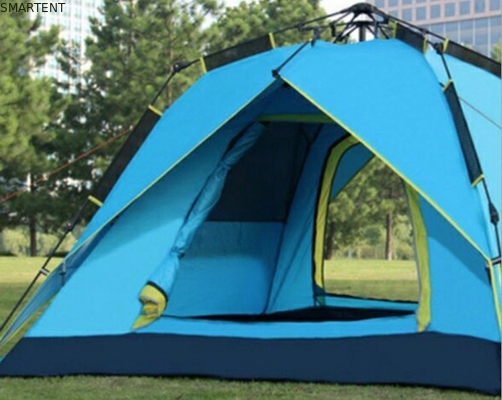 Fast Auto-Opening Fibreglass Frame Outdoor Camping Tents with Waterproof and Sunproof 190T Polyester Fabric for 3-4 Person supplier