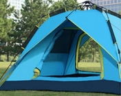 Fibreglass Frame Camping Privacy Tent PU2000MM Coated 2 Man Tent For Wild Camping supplier