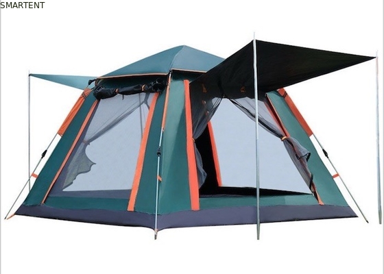 Outdoor 205*205*135cm Green PU2000MM 210T Polyester Water Resistant Automatic Camping Tent supplier