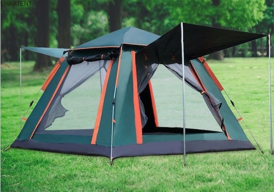 Outdoor 205*205*135cm Green PU2000MM 210T Polyester Water Resistant Automatic Camping Tent supplier