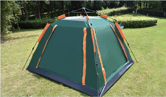 Outdoor 205*205*135cm Green PU2000MM 210T Polyester Water Resistant Automatic Camping Tent supplier