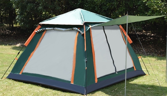 Outdoor 205*205*135cm Green PU2000MM 210T Polyester Water Resistant Automatic Camping Tent supplier