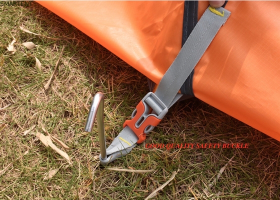 210X180X130cm Orange Waterproof PU2000mm Coated 190T Polyester Cozy Camping Tent supplier