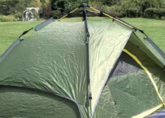 210*210*135cm Automatic Fibreglass Pole Waterproof PU2000mm Coated Green 190T Polyester Rainproof Outdoor Camping Tents supplier
