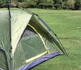 Fibreglass Pole PU2000mm Rainproof Outdoor Camping Tents 190T Polyester Green supplier