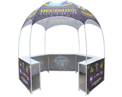 Advertising Outdoor Event Tent White Powder Coated Dye Sublimation Oxford Kiosk Booth supplier