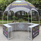 Outdoor Advertising Tent Quality White Powder Coated Steel Full Color Dye Sublimation Printing Oxford Kiosk Dome Booth supplier