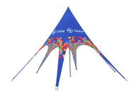 Outdoor Advertising Star Shaped Tent 600D Oxford 3X3M Singe Pole Fire Resistant Sublimation supplier