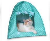 Lightweight Colorful Polyester Waterproof Cat Tent Cute Pet Supplies 43x43x41cm supplier