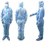 Medical Disposable Protective Clothing White Bonded Fabric Full Body Protection Suit supplier