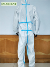 White Bonded Fabric Disposable Isolation Coveralls Isolation Suit CE FDA supplier