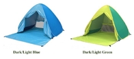 Best Automatic Pop Up Beach Tent For Festival Camping Printing Silver Coated 190T Polyester Canopy Front W/Door Curtain supplier