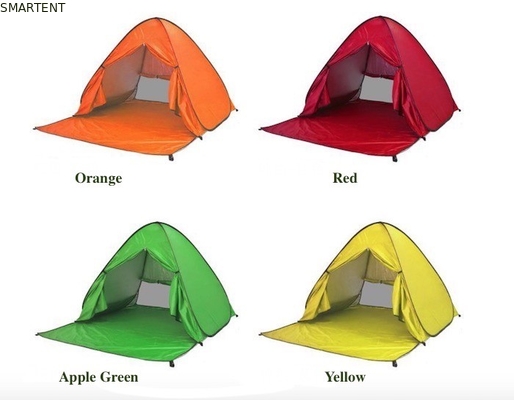 Outdoor Camping Tents Automatic Pop Up Beach Tent Plus Size Silver Coated 190T Polyester 165*200*130cm Sunproof With UV 50 supplier