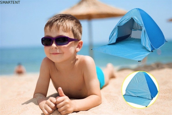 Outdoor Camping Tents Automatic Pop Up Beach Tent Plus Size Silver Coated 190T Polyester 165*200*130cm Sunproof With UV 50 supplier