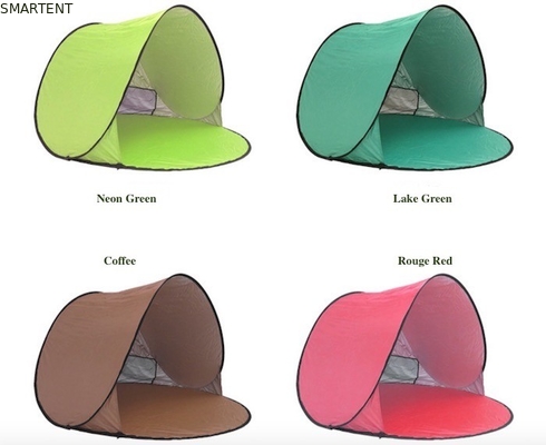 150*150*90CM Outdoor Waterproof Pop Up Canopy Tent Sunproof Silver Coated 190T Polyester Automatic Beach Shelter supplier