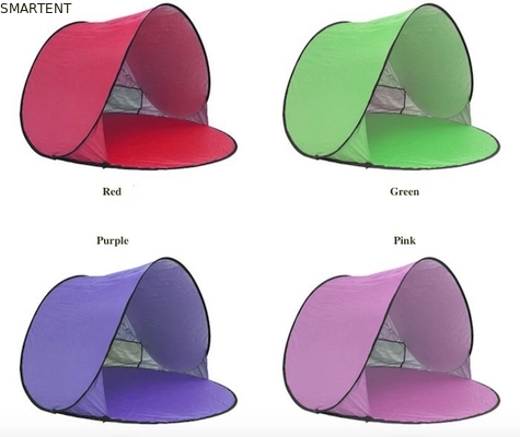 150*150*90CM Outdoor Waterproof Pop Up Canopy Tent Sunproof Silver Coated 190T Polyester Automatic Beach Shelter supplier