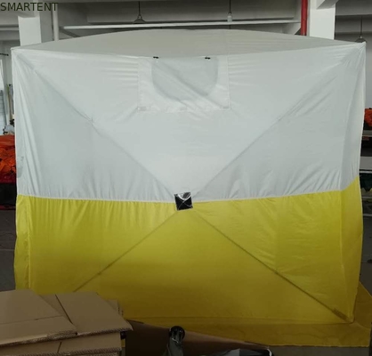 235*235*200MM Outdoor Fishing Shelter PU Coated 200D Polyester Oxford Fiberglass Dual-Color Camping Tent supplier