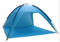 Blue Silver Coated Outdoor Camping Tents 190T Polyester Pop Up Beach Shelter 210X210X130cm supplier