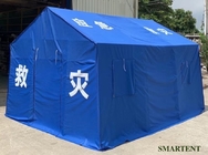 Blue Disaster Relief Tent Oxford Steel Tube Frame Outdoor Event Tent Temporary Shelter 3X4M supplier