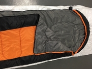 Customzied Travel Camping Cold Prevent Water Resistent Black-Orange Personal 190T Polyester Sleeping Bag 230*80*50cm supplier
