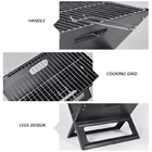 Slim Camping Portable Charcoal Outdoor Grills Chromed Steel Foldable 45X30X30cm supplier