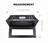 Slim Camping Portable Charcoal Outdoor Grills Chromed Steel Foldable 45X30X30cm supplier