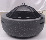 MGO Stone Barbecue Fire Bowl Painted Steel Fire Pit Cool Camping Accessories 59.5X34.5cm supplier