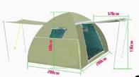Outdoor Large 4-Person Waterproof Camping Inflatable Tents Silver Colated 210T Polyester 200*200*150CM supplier