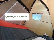 Outdoor Large 4-Person Waterproof Camping Inflatable Tents Silver Colated 210T Polyester 200*200*150CM supplier