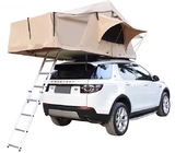3 Person 143*310*126CM Fashion Custom Beige Color Waterproof Coated Cotton Canvas Auto Rooftop Tent supplier