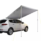 Gray 420D Outdoor Roof Top Tent Car Side Awning Rooftop Pull Out Tent Shelter Shade Camping 140X200X200CM supplier